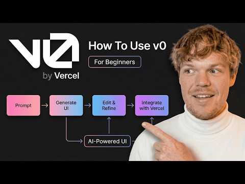 Video thumbnail: How To Use v0 by Vercel For Beginners
