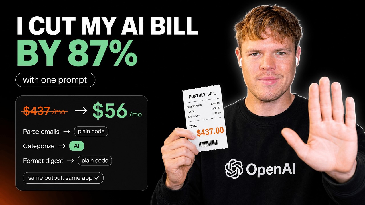 Video: How to Cut Your AI Costs by 87% (One Prompt)