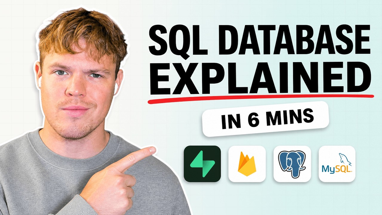 Video: SQL Database Explained in 6 Minutes (for beginners)