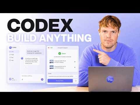 Video thumbnail: How To Use Codex To Build Anything (for beginners)