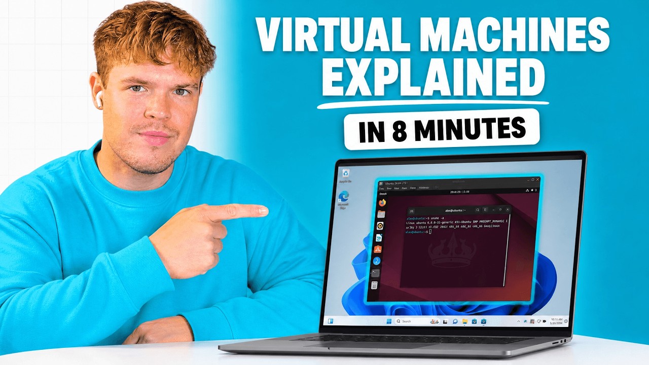 Video: Virtual Machines Explained in 8 Minutes (for beginners)