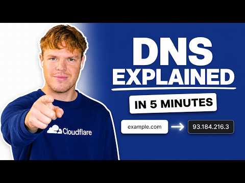 Video thumbnail: DNS Explained in 5 Minutes (for beginners)